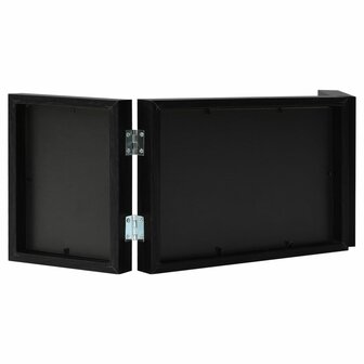 Fotolijst drieluik 28x18 cm+2x(13x18 cm) zwart 3