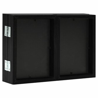 Fotolijst drieluik 28x18 cm+2x(13x18 cm) zwart 4