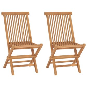 Tuinstoelen 2 st inklapbaar massief teakhout 1