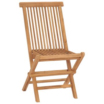 Tuinstoelen 2 st inklapbaar massief teakhout 2