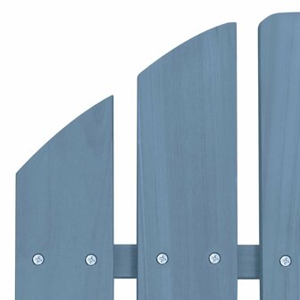 Tuinstoel Adirondack met voetenbank massief vurenhout blauw 6