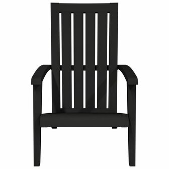 Tuinstoel Adirondack polypropeen zwart 3