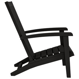 Tuinstoel Adirondack polypropeen zwart 4