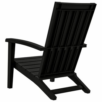 Tuinstoel Adirondack polypropeen zwart 5