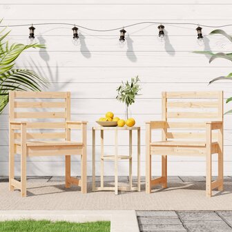 Tuinstoelen 2 st 60x48x91 cm massief grenenhout 3