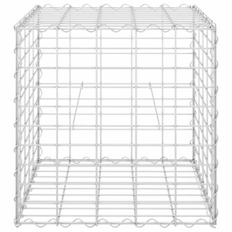 Gabion plantenbak verhoogd kubus 50x50x50 cm staaldraad 4