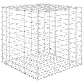 Gabion plantenbak verhoogd kubus 60x60x60 cm staaldraad 2