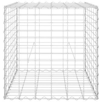 Gabion plantenbak verhoogd kubus 60x60x60 cm staaldraad 4