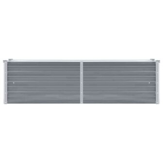 Plantenbak verhoogd 160x40x45 cm gegalvaniseerd staal grijs 3