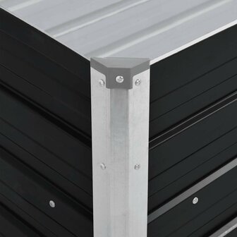 Plantenbak verhoogd 100x40x45 cm gegalvaniseerd staal antraciet 6