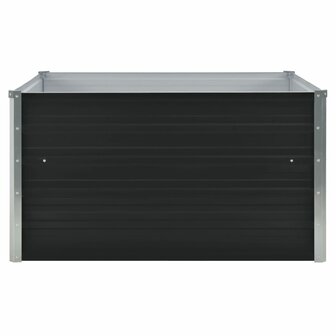 Plantenbak verhoogd 100x100x45cm gegalvaniseerd staal antraciet 3