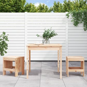 3-delige Bistroset massief grenenhout 1