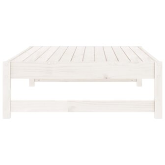 Tuinvoetenbank 120x80 cm massief grenenhout wit 5