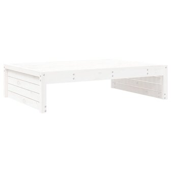 Tuinvoetenbank 120x80 cm massief grenenhout wit 6