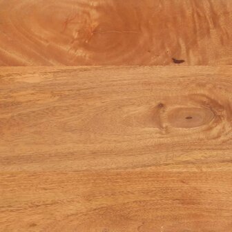 Badkamerspiegel 50x70x3 cm massief mangohout en glas bruin 9