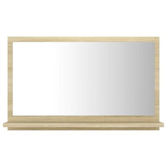 Badkamerspiegel 60x10,5x37 cm bewerkt hout sonoma eikenkleurig 2