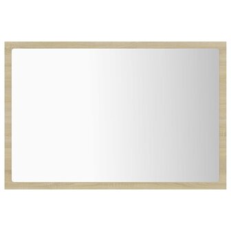 Badkamerspiegel LED 60x8,5x37 cm acryl sonoma eikenkleurig 3