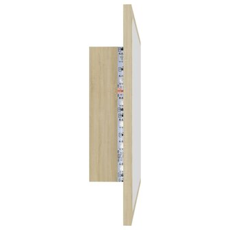 Badkamerspiegel LED 60x8,5x37 cm acryl sonoma eikenkleurig 5