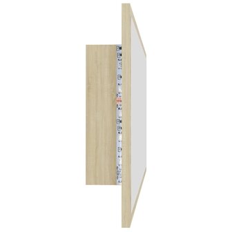 Badkamerspiegel LED 100x8,5x37 cm acryl sonoma eikenkleurig 8