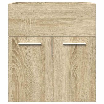 Wastafelkast 41x38,5x46 cm bewerkt hout sonoma eikenkleurig 4