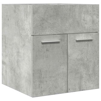 Wastafelkast 41x38,5x46 cm bewerkt hout betongrijs 2