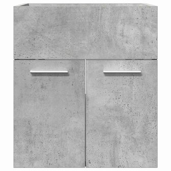 Wastafelkast 41x38,5x46 cm bewerkt hout betongrijs 4