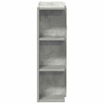 Badkamerspiegelkast 80x20,5x64 cm bewerkt hout betongrijs 5