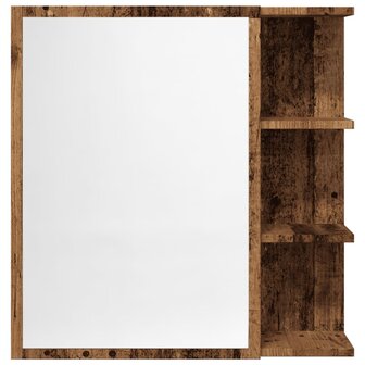 Badkamerspiegelkast 62,5x20,5x64cm bewerkt hout oud houtkleurig 4