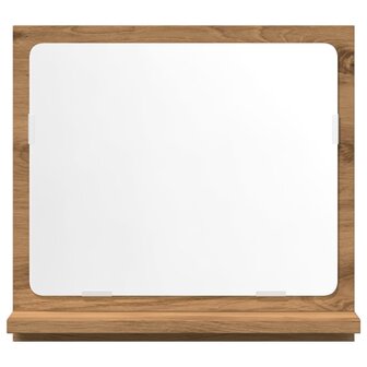Badkamerspiegelkast 40x11x37 cm bewerkt hout artisanaal eiken 4