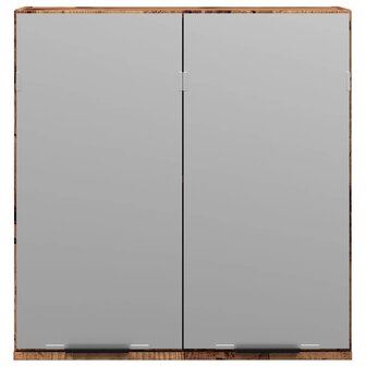 Badkamerspiegelkast 64x20x66,5 cm bewerkt hout oud houtkleurig 4
