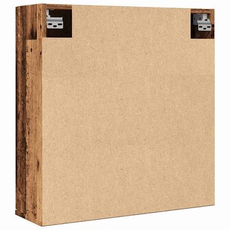 Badkamerspiegelkast 64x20x66,5 cm bewerkt hout oud houtkleurig 6