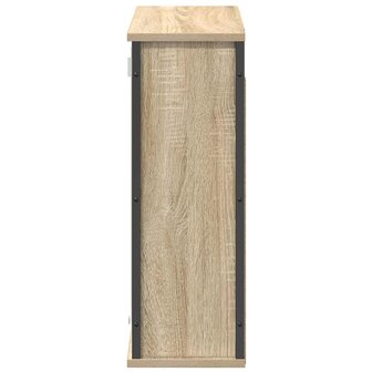 Badkamerwandkast met spiegel 60x21x60 cm sonoma eikenkleurig 6