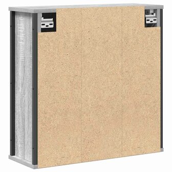 Badkamerwandkast met spiegel 60x21x60 cm Sonoma grijs 7