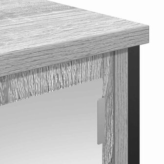 Badkamerwandkast met spiegel 60x21x60 cm Sonoma grijs 9
