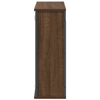 Badkamerwandkast met spiegel 60x21x60 cm bruin eiken 6