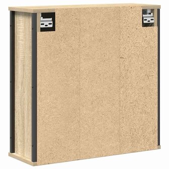 Badkamerwandkast met spiegel 50x21x60 cm sonoma eikenkleurig 8