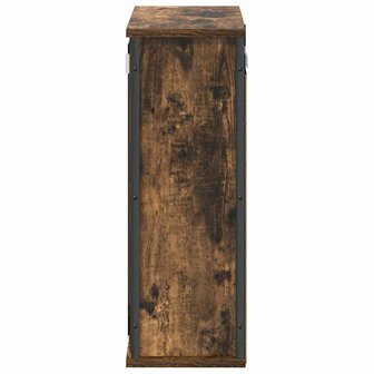 Badkamerwandkast met spiegel 50x21x60 cm gerookt eikenkleurig 7