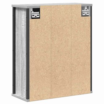 Badkamerwandkast met spiegel 50x21x60 cm Sonoma grijs 8
