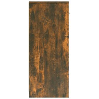 Badkamerkast 60x33x80 cm bewerkt hout gerookt eikenkleurig 7