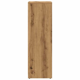 Badkamerkast 30x30x95 cm bewerkt hout artisanaal eikenkleur 5