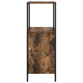 Badkamerkast met planken 36x35x95 cm gerookt eiken 7