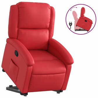Sta-op-stoel kunstleer rood 2