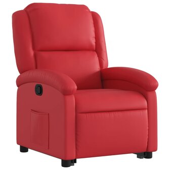 Sta-op-stoel kunstleer rood 4