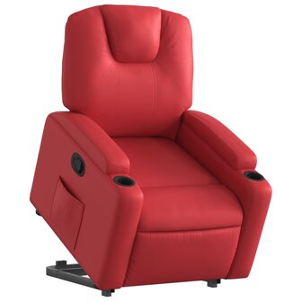 Sta-op-stoel kunstleer rood 3