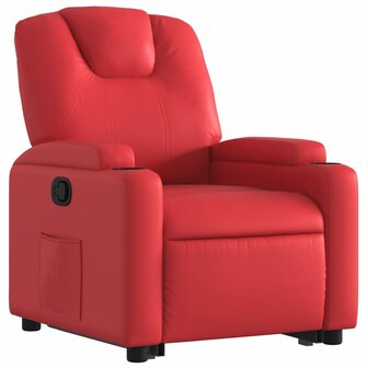 Sta-op-stoel kunstleer rood 4