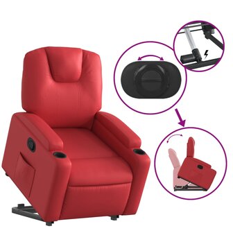 Sta-op-stoel kunstleer rood 6