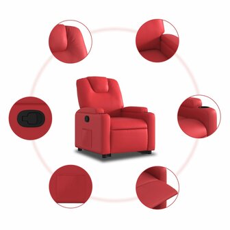 Sta-op-stoel kunstleer rood 8