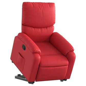 Sta-op-stoel kunstleer rood 3