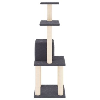 Kattenkrabpaal met sisal krabpalen 105 cm donkergrijs 4