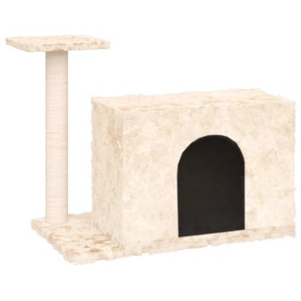 Kattenmeubel met sisal krabpaal 51 cm cr&egrave;mekleurig 2